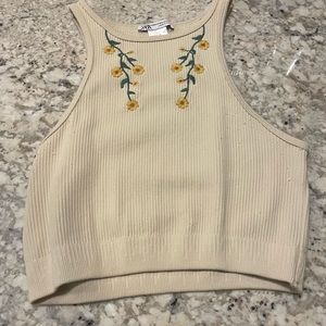 Zara floral tank